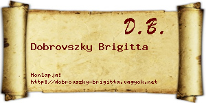 Dobrovszky Brigitta névjegykártya