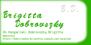 brigitta dobrovszky business card